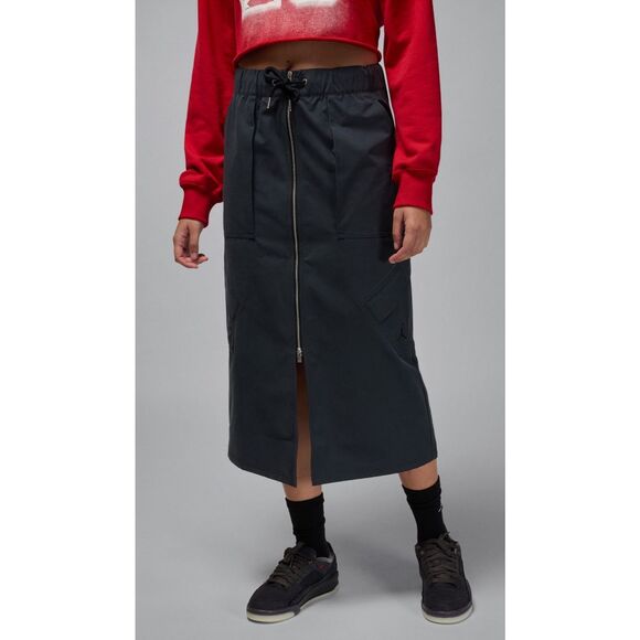 Jordan HF9462-010 Women's Sz Small Black Chicago 2-Way Front Zip Skirt - Picture 9 of 12